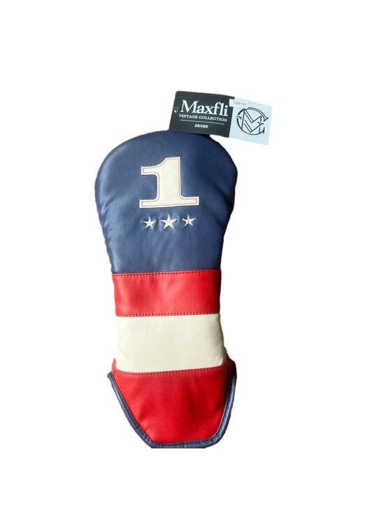 Maxfli Other - Maxfli Vintage Collection NEW USA Red White and Blue Driver Golf Headcover